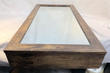 Wall-Mounted Mirror Jewelry Cabinet w/Keys