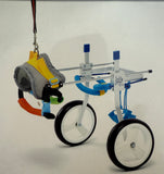 Adjustable Foldable Mobility Pet Dog Wheel Chair PW-FF-XSLW - Size XS, Brand New!