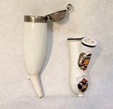 Antique Austrian Reservist Porcelain Tobacco Smoking Pipe Base and Bowl with Cap