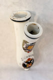 Antique Austrian Reservist Porcelain Tobacco Smoking Pipe Base and Bowl with Cap