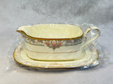 Noritake Barrymore Gravy Boat with Tray - Brand New!