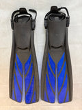 Atomic Aquatics Open Heel Split Fin - Size L, Blue