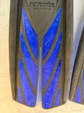 Atomic Aquatics Open Heel Split Fin - Size L, Blue