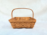 Longaberger 2007 Rectangular Basket with Handle, 10" x 9"