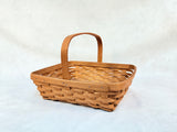 Longaberger 2007 Rectangular Basket with Handle, 10" x 9"