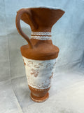 Large 21" Terra Cotta Vase with Southwestern Design