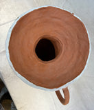 Large 21" Terra Cotta Vase with Southwestern Design