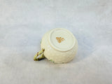 Belleek Ireland Shamrock Tea Pot, Creamer and Sugar Set