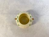 Belleek Ireland Shamrock Tea Pot, Creamer and Sugar Set