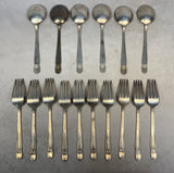 Vtg. Holmes & Edwards Inlaid Danish Princess IS Silverware - 16 Pieces