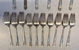 Vtg. Holmes & Edwards Inlaid Danish Princess IS Silverware - 16 Pieces