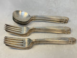 Vtg. Holmes & Edwards Inlaid Danish Princess IS Silverware - 16 Pieces