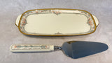 Noritake Barrymore Relish Dish & Cake Server