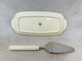 Noritake Barrymore Relish Dish & Cake Server