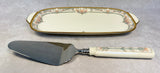 Noritake Barrymore Relish Dish & Cake Server