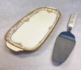 Noritake Barrymore Relish Dish & Cake Server