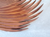 MCM 36" Spiral Teak Framed Mirror