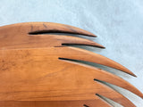 MCM 36" Spiral Teak Framed Mirror