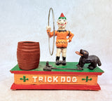 Trick Dog Cast Iron Mechanical Bank