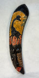 Carved Wood & Metal Face Masks with Giraffes - Set of 2