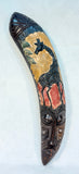 Carved Wood & Metal Face Masks with Giraffes - Set of 2