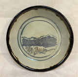 Mountain View Pottery Plate, Signed by Artist