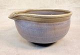 Glazed Stoneware Mixing Bowl with Pouring Lip