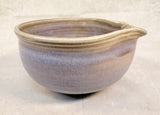 Glazed Stoneware Mixing Bowl with Pouring Lip
