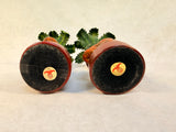 Monkey with Palm Tree Metal Candle Holders Petit Choses USA - Set of 2
