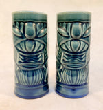Vintage Libbey Ceramic Hawaiian Tiki Glasses - Lot of 2