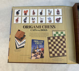 Origami Chess Cats vs. Dogs Game Set - Brand New!