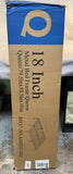 MAF 18" h Queen Black Bed Frame with Slats and Round Corner Legs - Brand New!