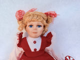 Heritage Signature Collection 13" Peppermint Twins Dolls with COA - Lot of 2, Brand New!