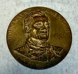 Vintage John Wayne American 3" Bronze Medallion