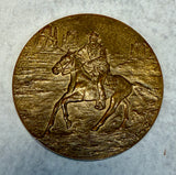 Vintage John Wayne American 3" Bronze Medallion