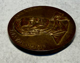 Vintage John Wayne American 3" Bronze Medallion