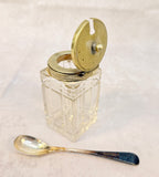 Victorian Silver Plate and Cut Glass Condiment Set