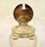 Victorian Silver Plate and Cut Glass Condiment Set