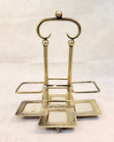 Victorian Silver Plate and Cut Glass Condiment Set
