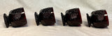 Avon 1876 Cape Cod Cranberry Footed Glass Set - Lot of 4 Glasses