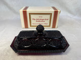 Avon 1876 Cape Cod Cranberry Glass Collection - 10 Piece Set