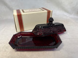 Avon 1876 Cape Cod Cranberry Glass Collection - 10 Piece Set