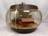 Budweiser Clydesdale Team Carousel Hanging Light Fixture - Works!