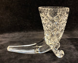 Toscany Cut Crystal Horn of Plenty Vase