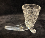 Toscany Cut Crystal Horn of Plenty Vase