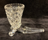 Toscany Cut Crystal Horn of Plenty Vase