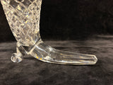 Toscany Cut Crystal Horn of Plenty Vase