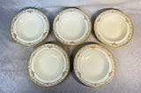 Noritake Barrymore 8.25" Soup Bowls - Lot of 5, Like New!