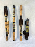 Bamboo Tribal Blow Dart Gun with Dart Holder