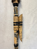 Bamboo Tribal Blow Dart Gun with Dart Holder